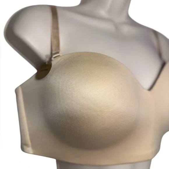 Wacoal Staying Power Wire Free Strapless Convertible Bra Sand Sz 38C 854372 NEW - Picture 6 of 14